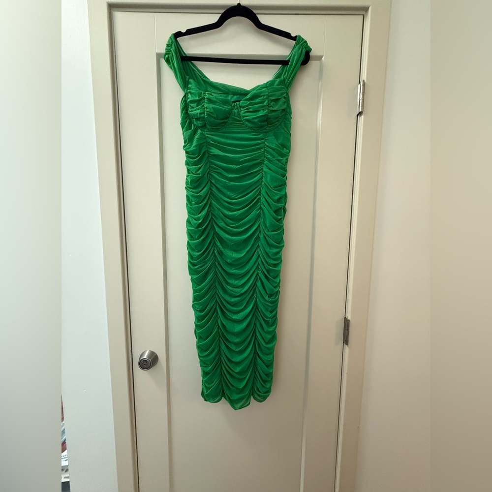 MAJORELLE Vibrant Green Dress